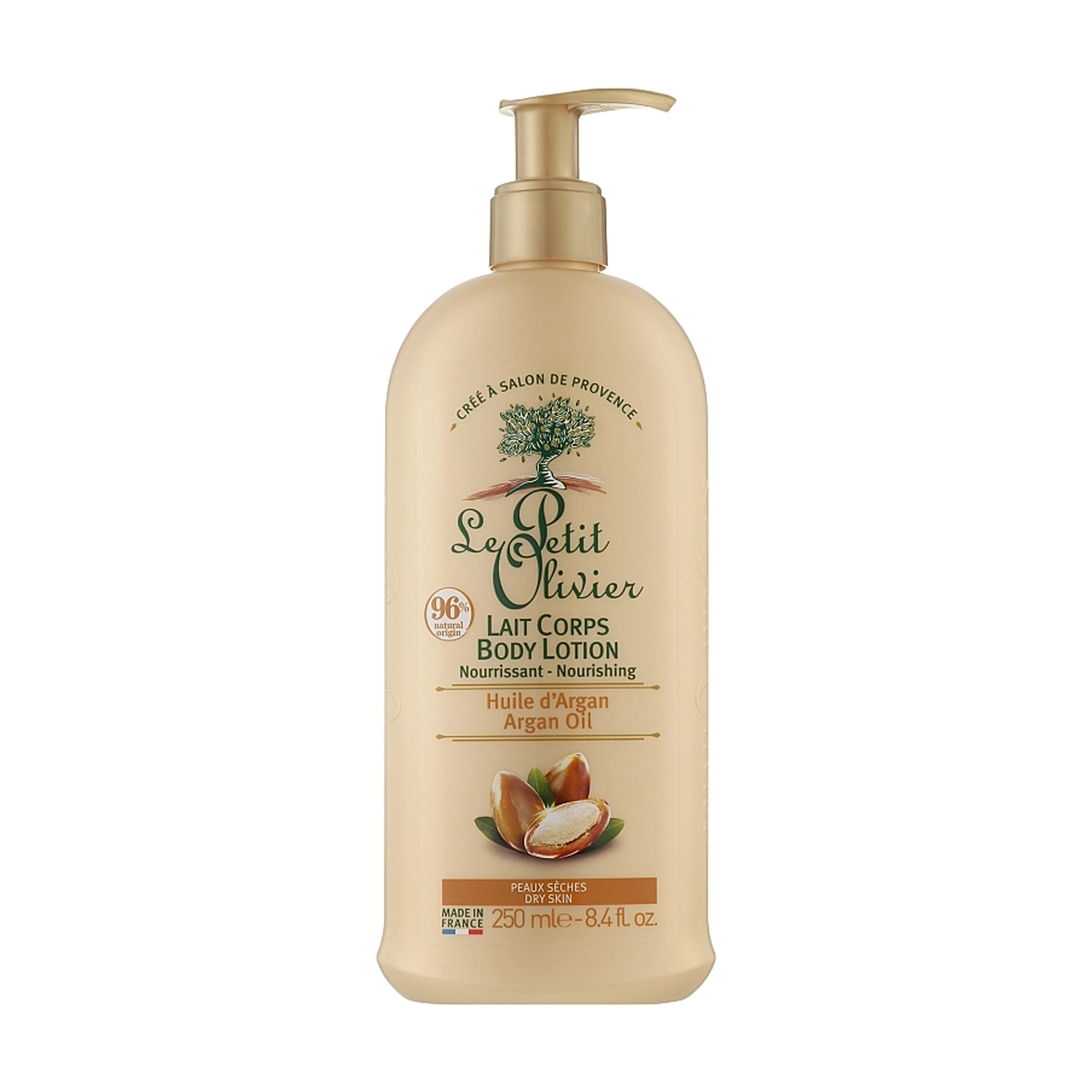 Живильний лосьйон для тіла Le Petit Olivier Organic Care Lotion з аргановою олією, 250 мл
